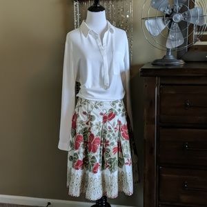 Cato cotton floral skirt, size 6